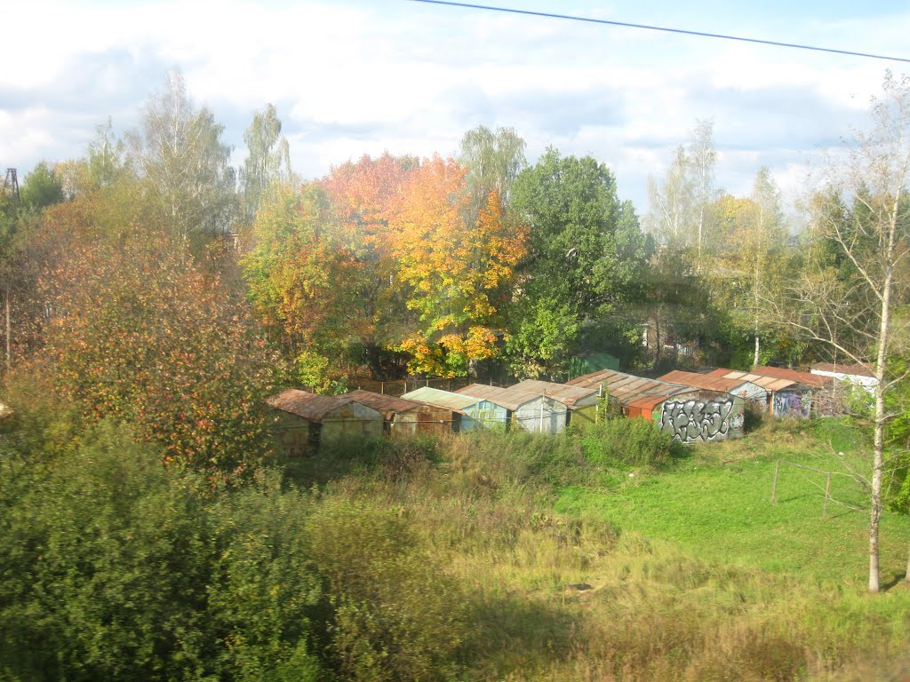 гаражики в осенней оправе