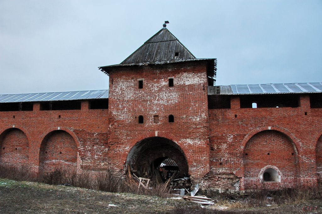 Зарайск. Зарайский кремль. Спасская башня