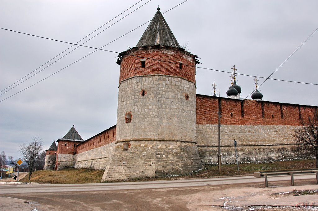 Зарайск. Зарайский кремль. Наугольная башня