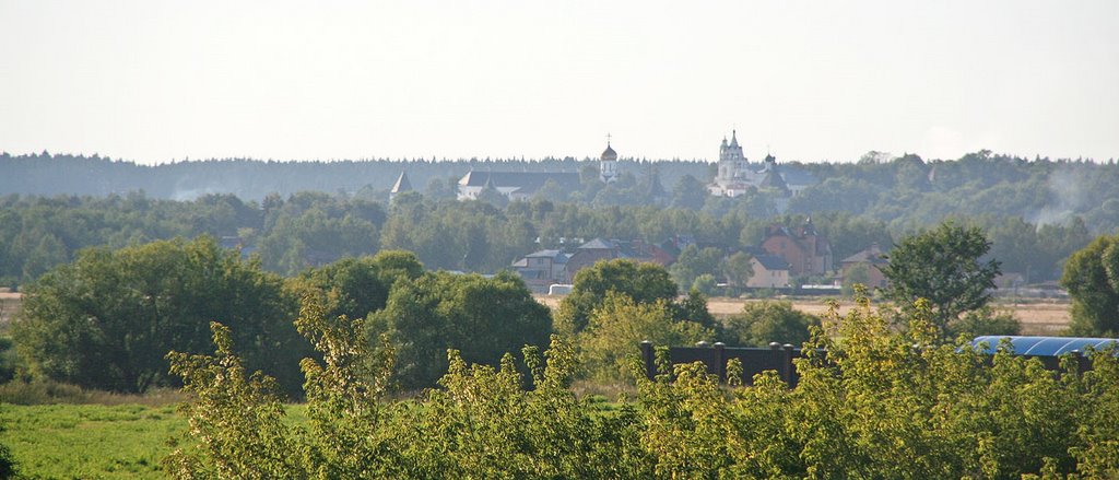 Вид на Саввино-Сторожевский монастырь с моста через р.Москву