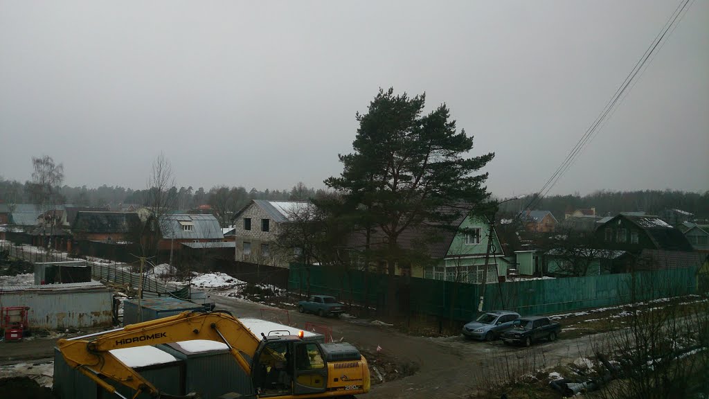 За домом... / Behind the house...
