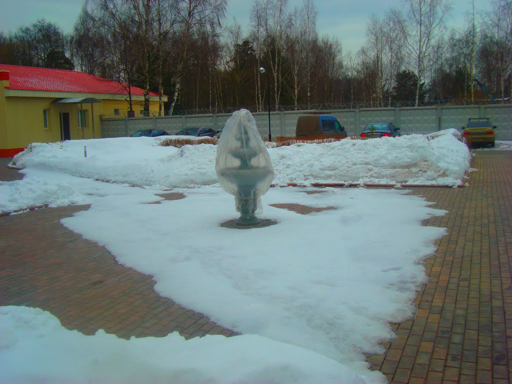 Фонтан зимует