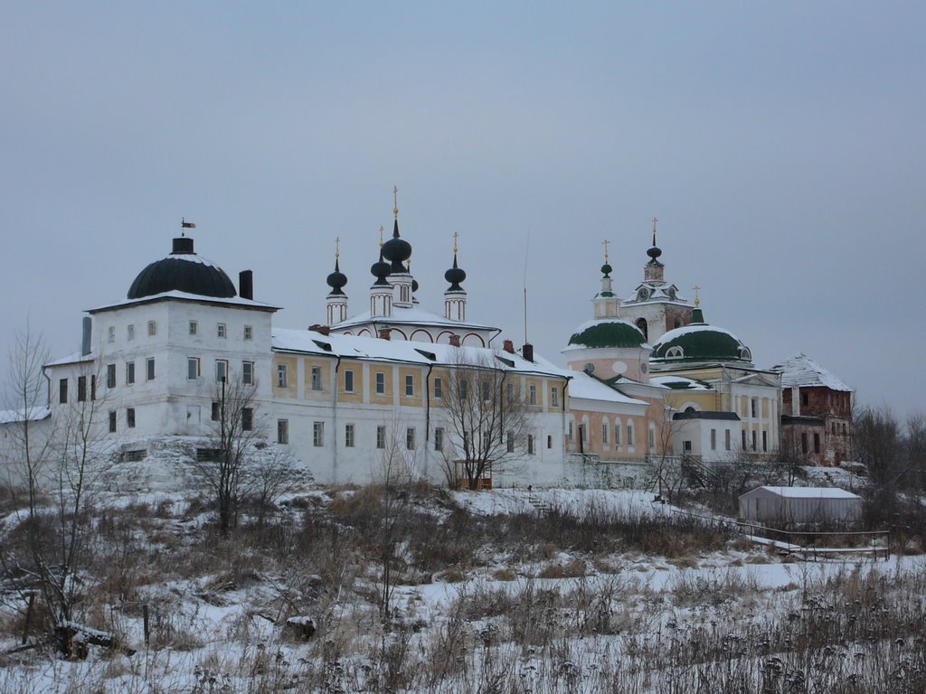 Белопесоцкий монастырь зимой 2