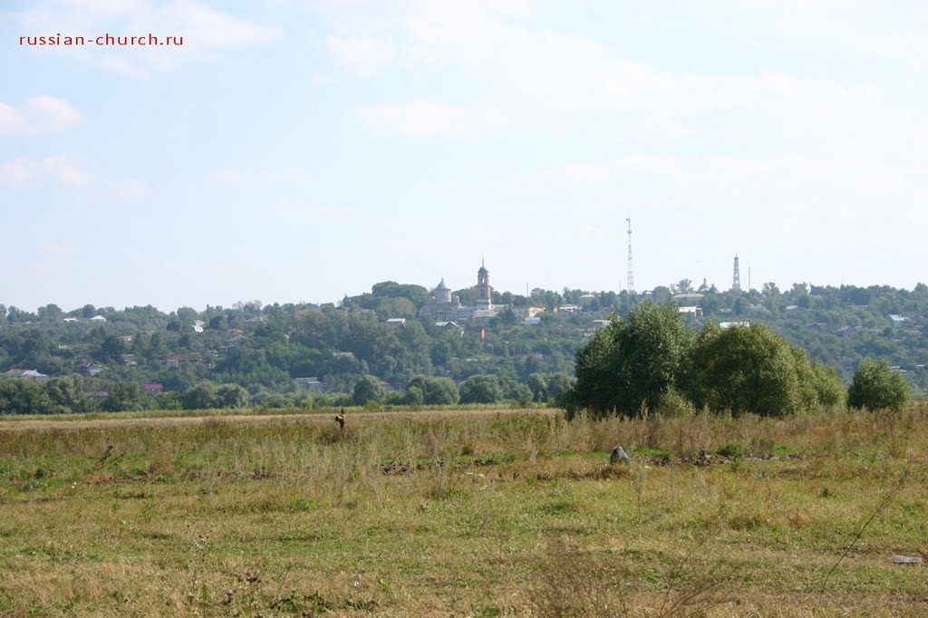 Вид на Каширу слевого берега Оки russian-church.ru