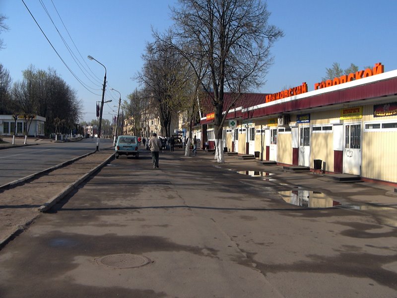 Ул. Ленина около рынка (Lenins street about the market)