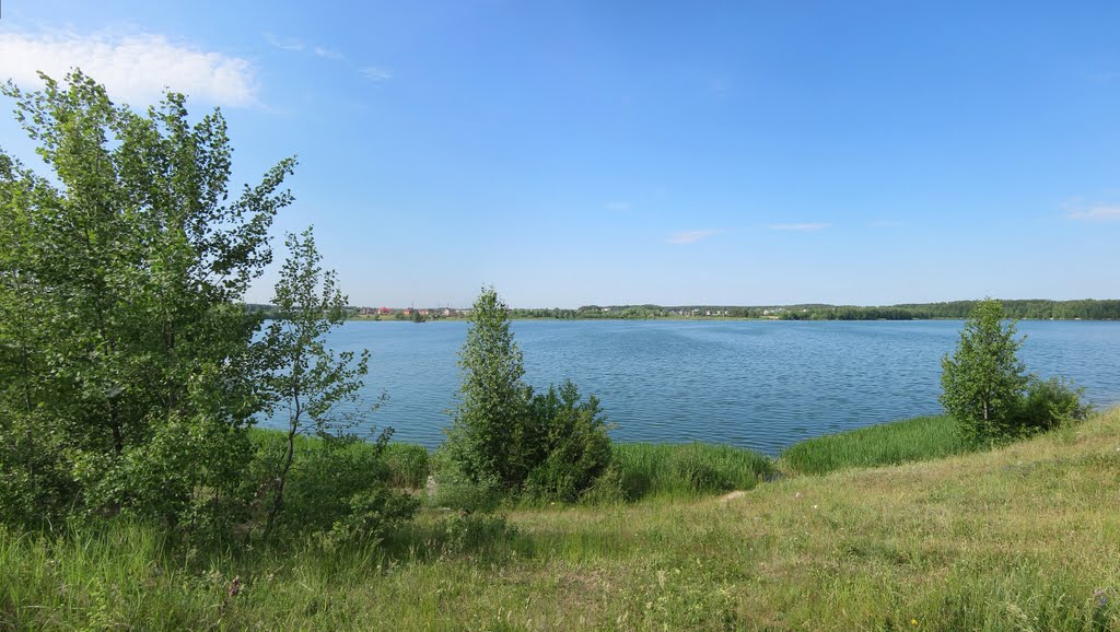Lago en cantera de arena