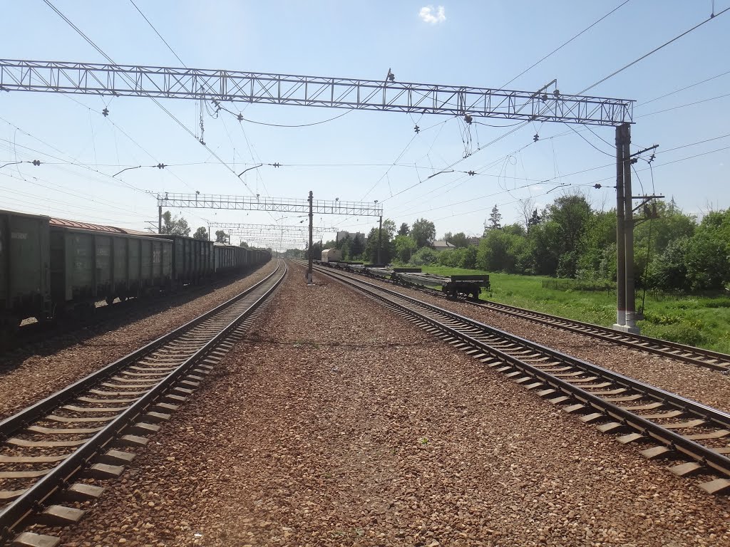 Станция Толстопальцево, Вид в сторону ст. Крёкшино