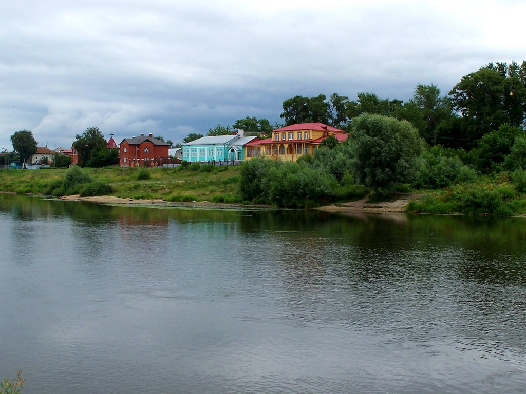 у берега реки