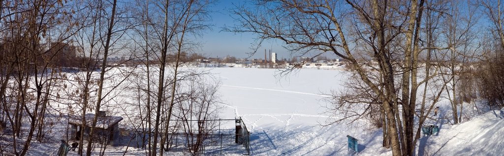 Красковский карьер зимой