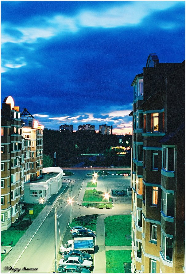 "Sapphire blue sunset"