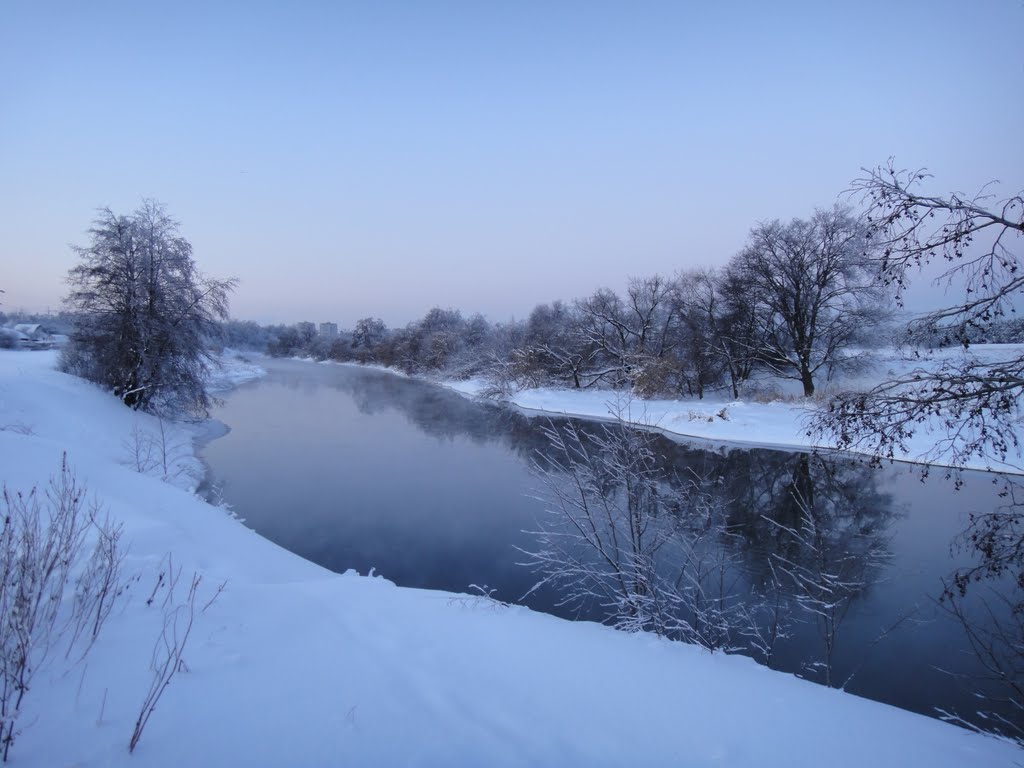 Река Клязьма в деревне Новинки