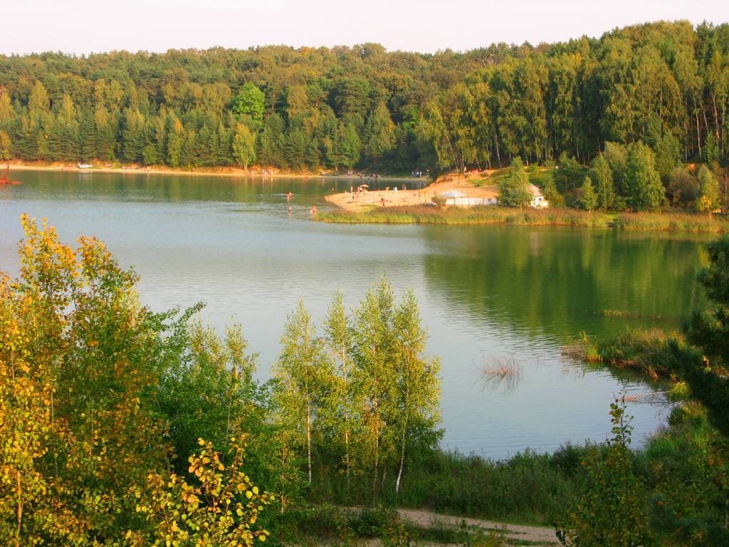 Озеро Волкуша и карьер, Лыткарино, Московская обл.