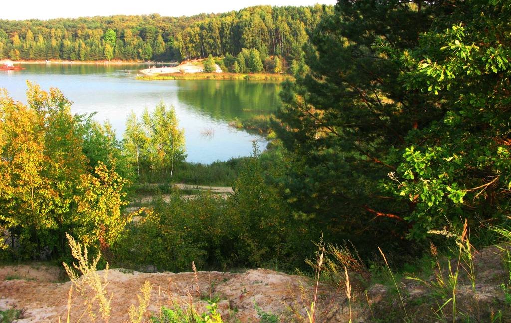 Озеро Волкуша и карьер, Лыткарино, Московская обл.