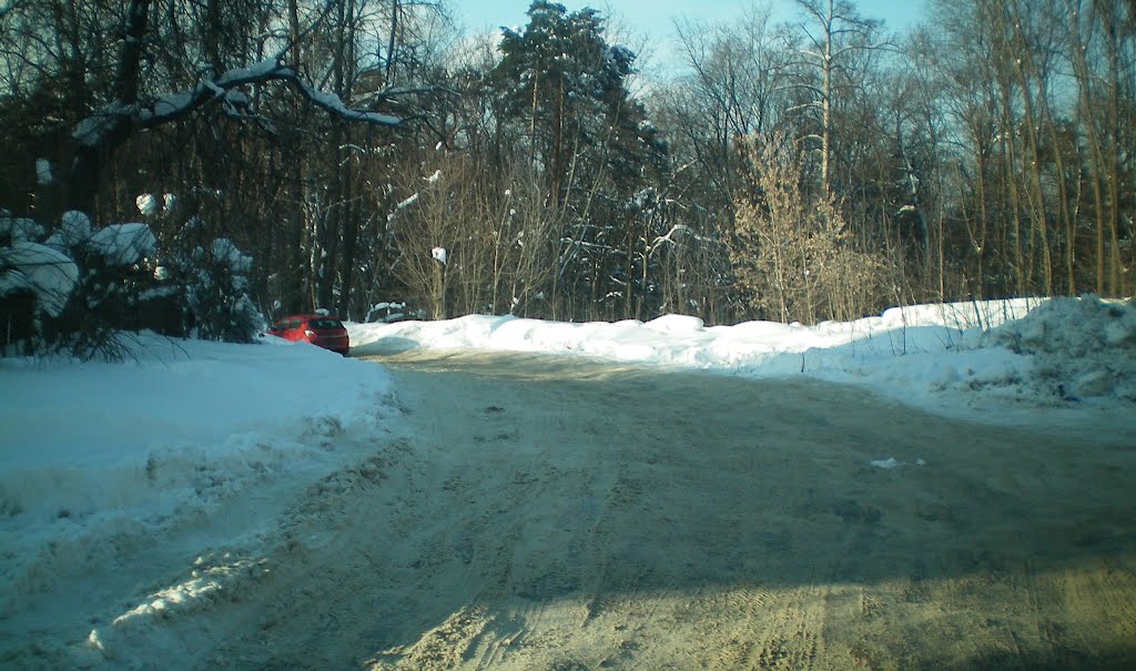 Moscow, Lytkarino, very bed road condition
