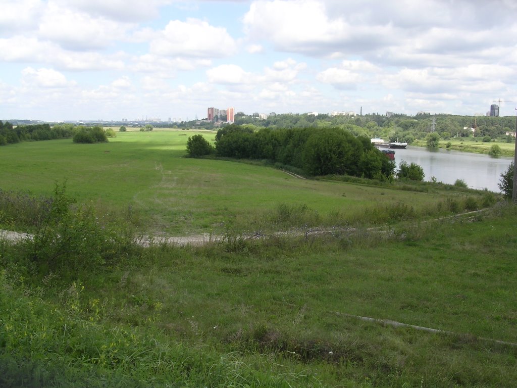 трава