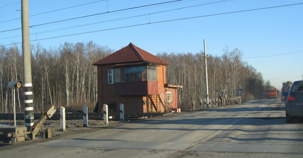 ЖД Переезд на перегоне Гривно - Столбовая