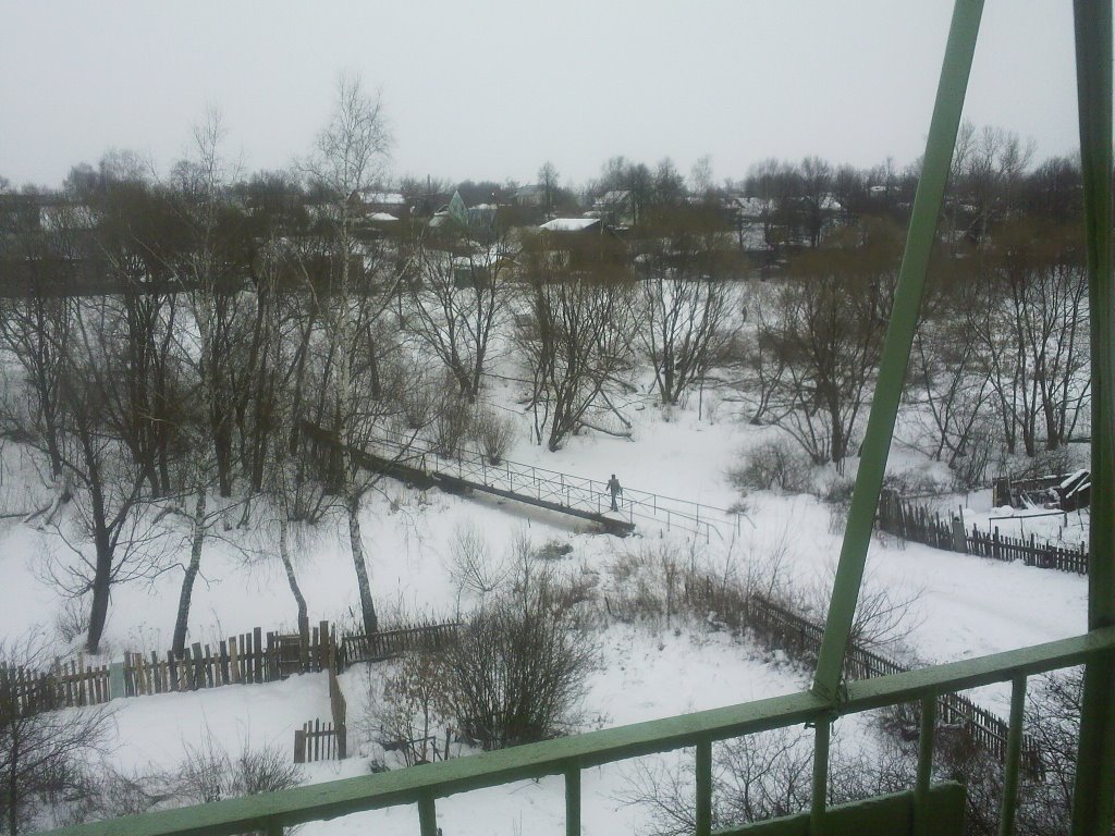 Вид из окна на мост