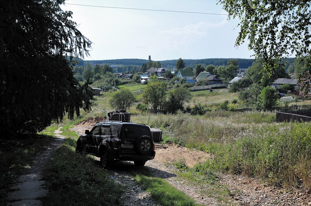 Вид из парка усадьбы Муханово