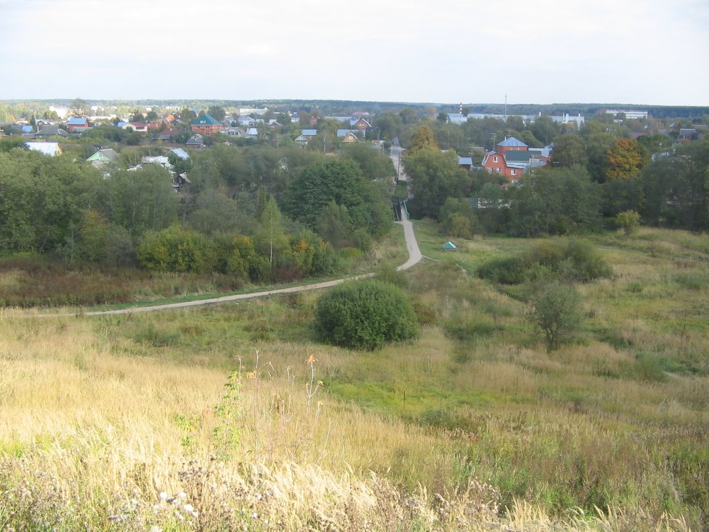 Вид с холма на Профсоюзной улице (на восток) / View from a Hill in Profsoyuznaja Street (on East)