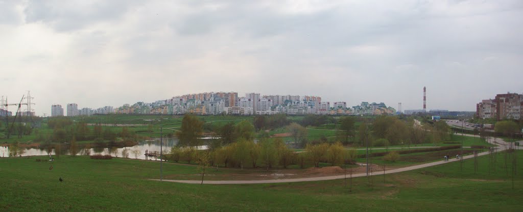 View to Mitino 8th district from Mitino Landscape Park