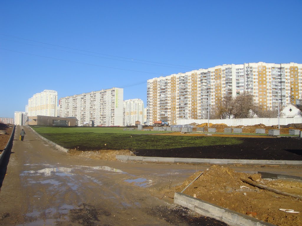 Район станции метро "Волоколамская".
