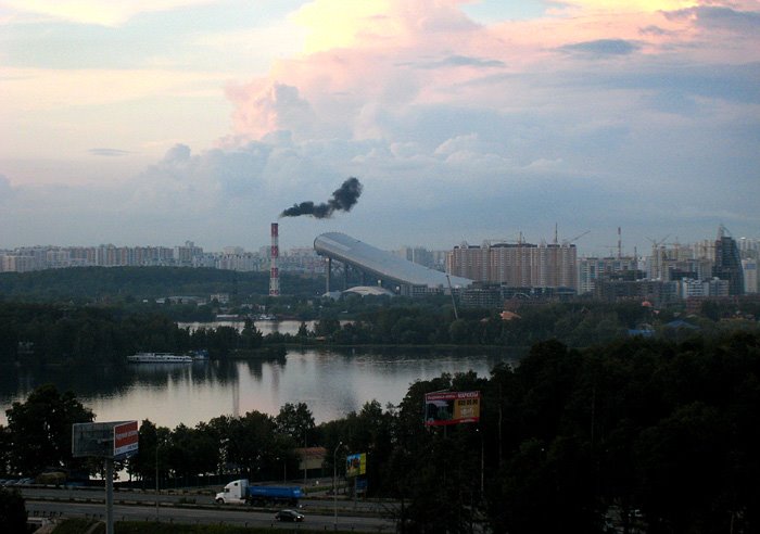 Summer a mountain-skiing complex in Krasnogorsk