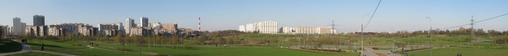 Panorama to park and Mitino