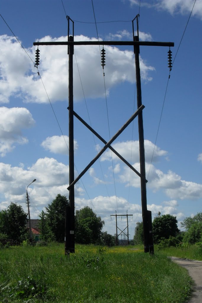 ЛЭП в городе