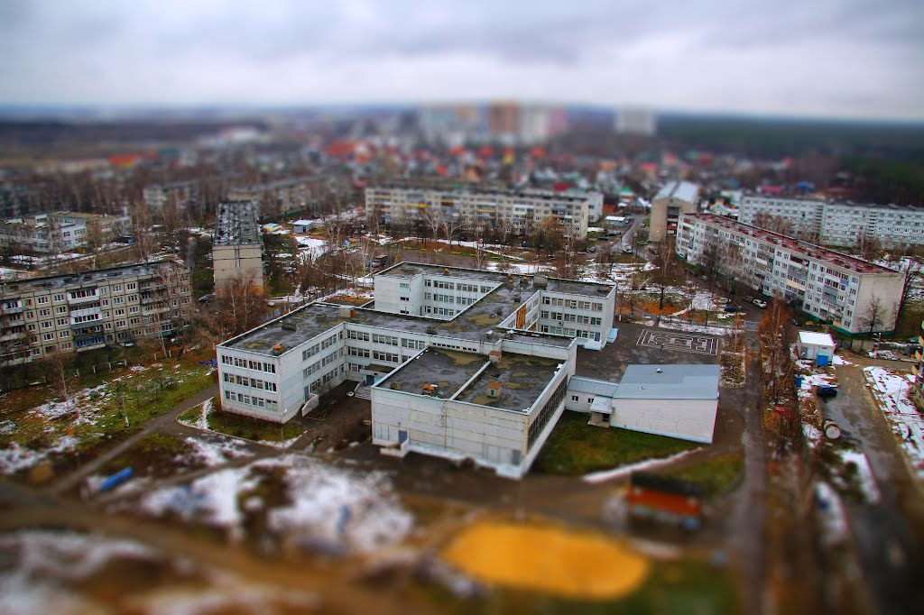 Посёлок   Городского Типа "  Октябрьский  "   ( tilt-shift )