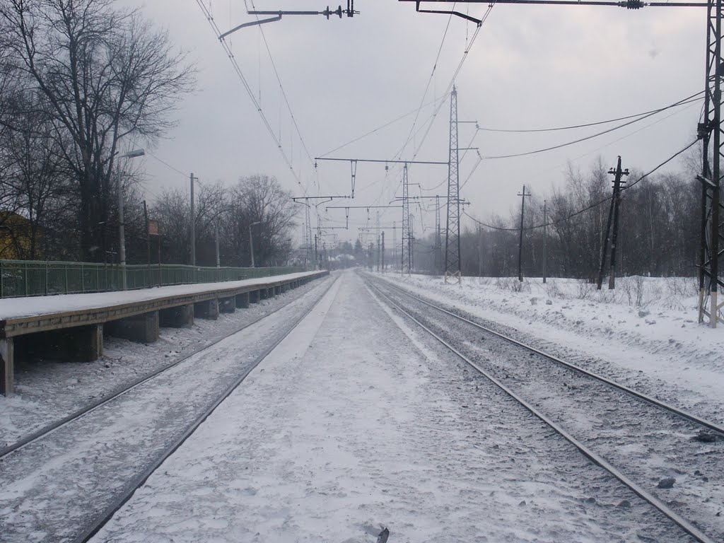Платформа Опалиха. Зима. Station Opaliha. Winter