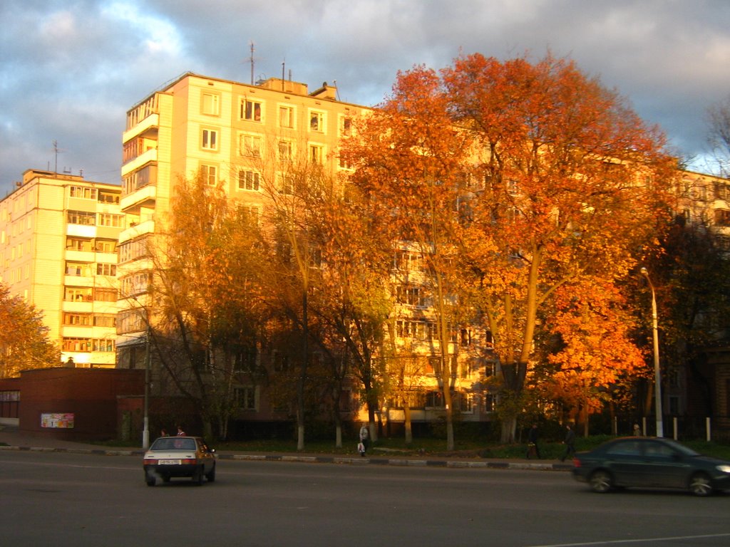 Осенний вечер. Ул. Ленина, д. 56.