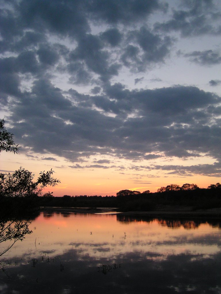Sunset over Oka