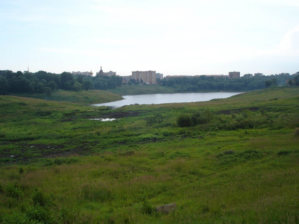 Раменское. Вид на Борисоглебское озеро, лето 2008 г.