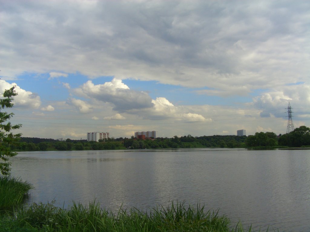 View of Rublevo from river Moskva
