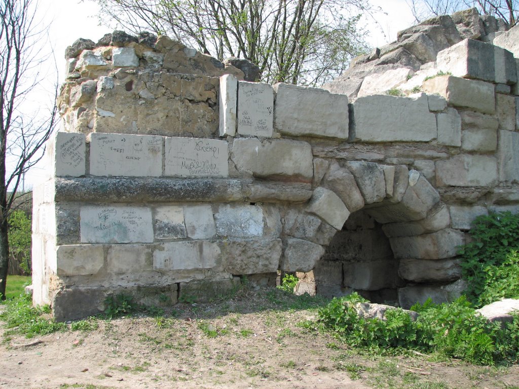 Серпухов, Красная гора. Остатки крепостной стены (16.05.2007)