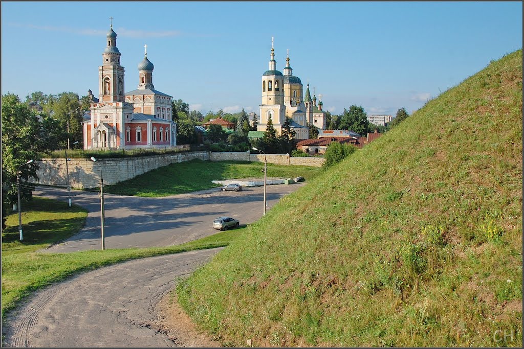 Серпухов. Вид с Красной горы (Старый торг)