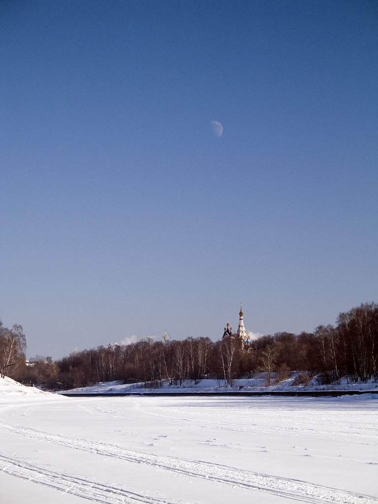 church and moon