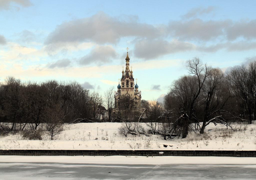 A church over the channel
