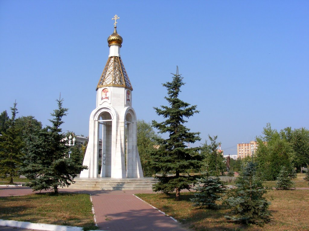 Часовня-памятник во имя св. вмч. Георгия Победоносца, в честь 60 летия победы в ВОВ