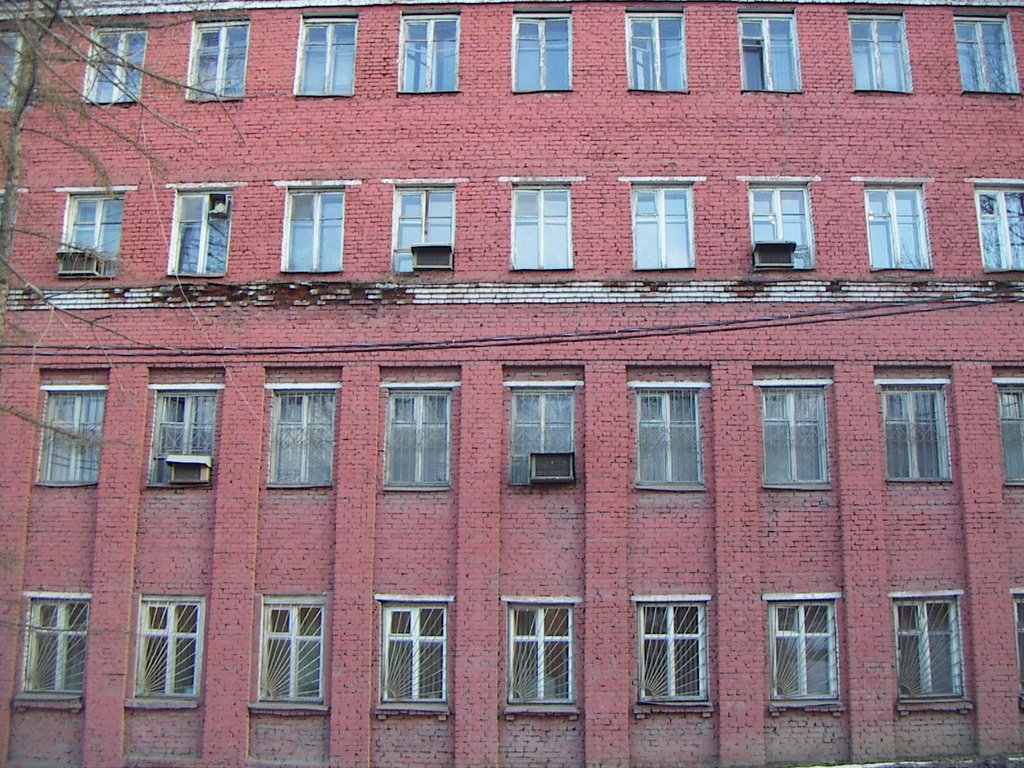 Glass factory front