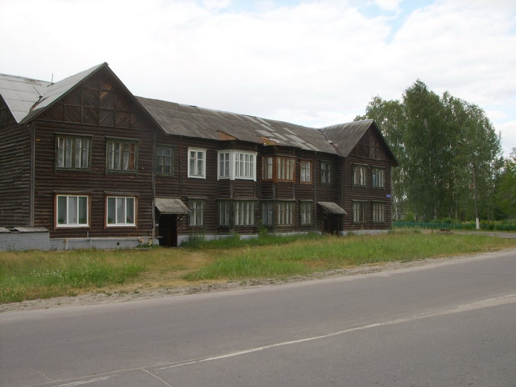 Туголесский Бор. Центр. Дом сталинской поры. Tugolesskiy Bor. Central place. Stalin-era house