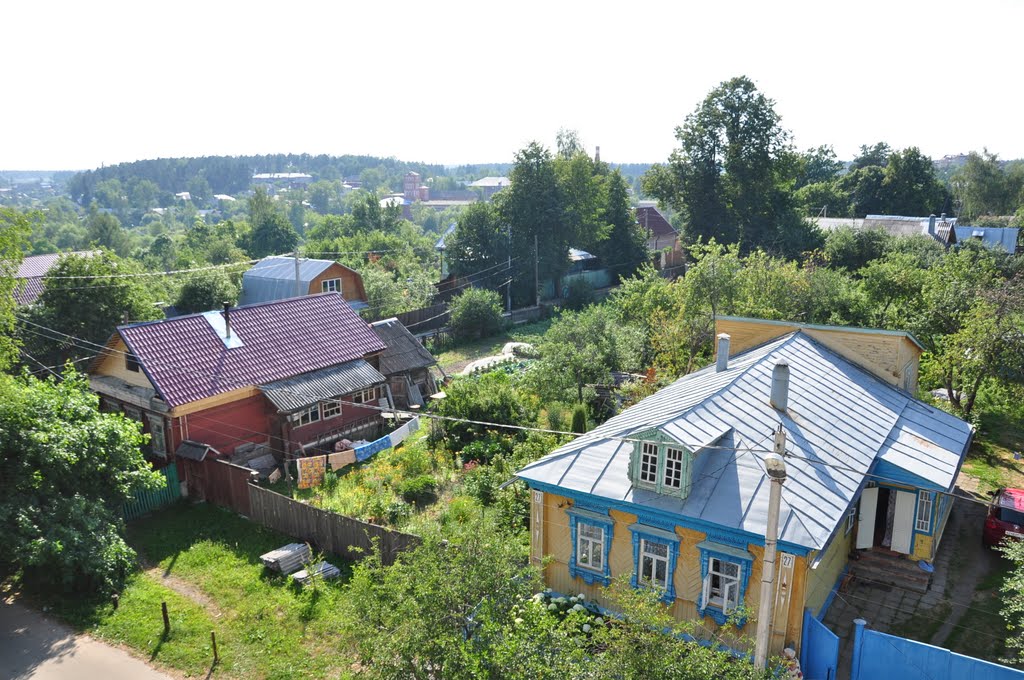 From the belltower of a church