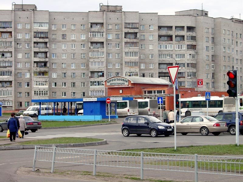Bus Stop in Chernogolovka