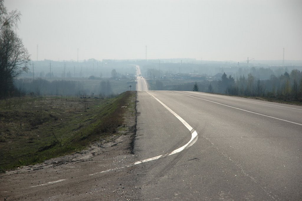вид на Шаховскую со стороны Ржева