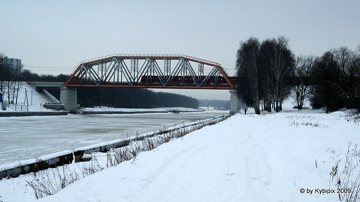 Eisenbahnbrücke bei Khlebnikowo