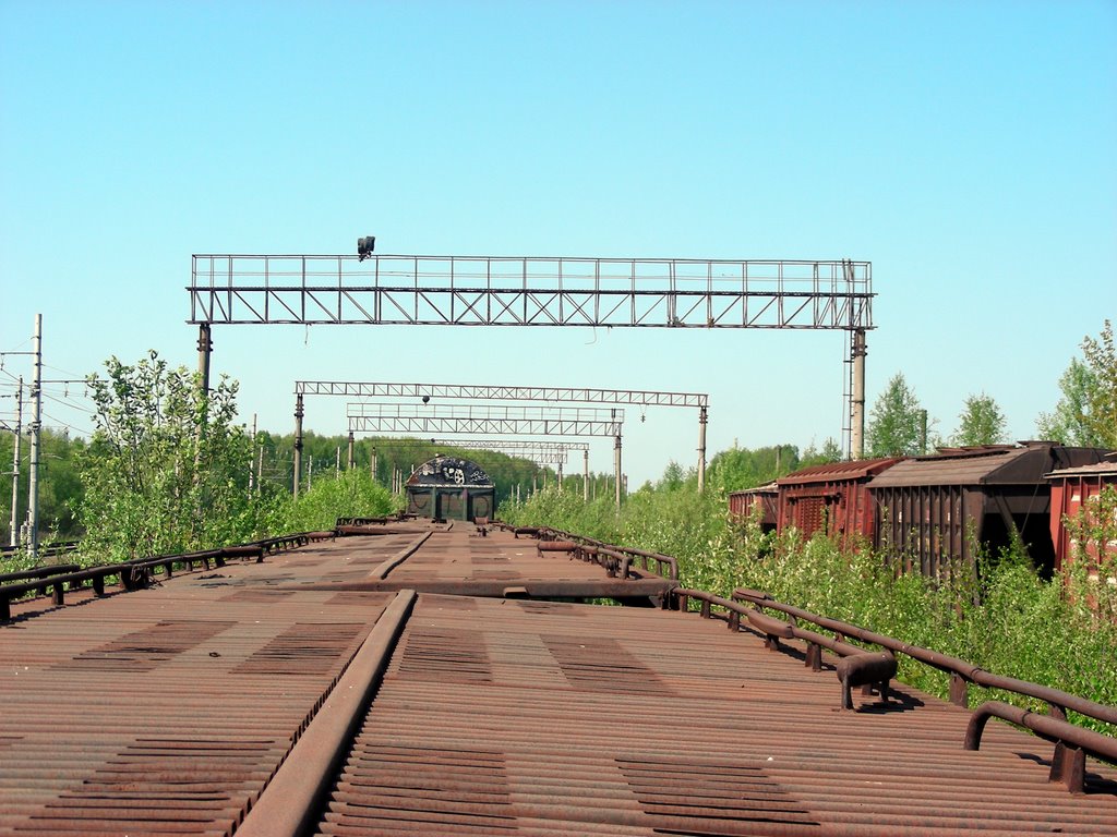 Старые рельсы и вагоны-4 (г. Электроугли Московской области)