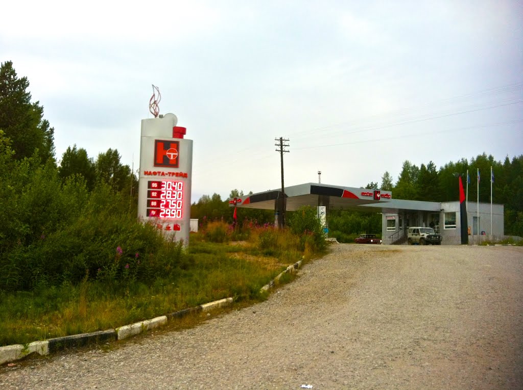 Заправка в поселке Верхнетуломский
