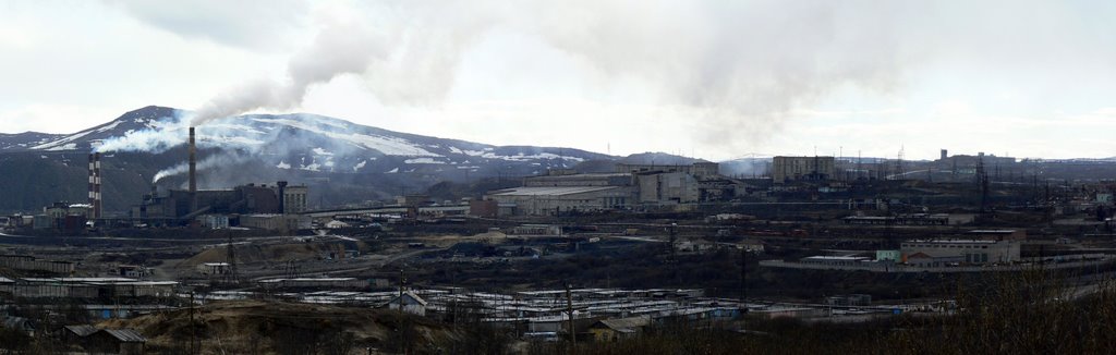 Вид на пром. площадку (со стороны г.Заполярного)