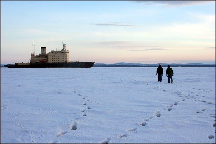Icebreaker in Kandalaksja