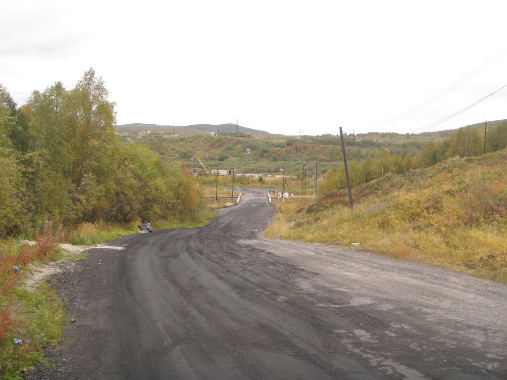 Велотрасса "Лапландия", ж/д переезд между п.Кильдинстрой и в/ч